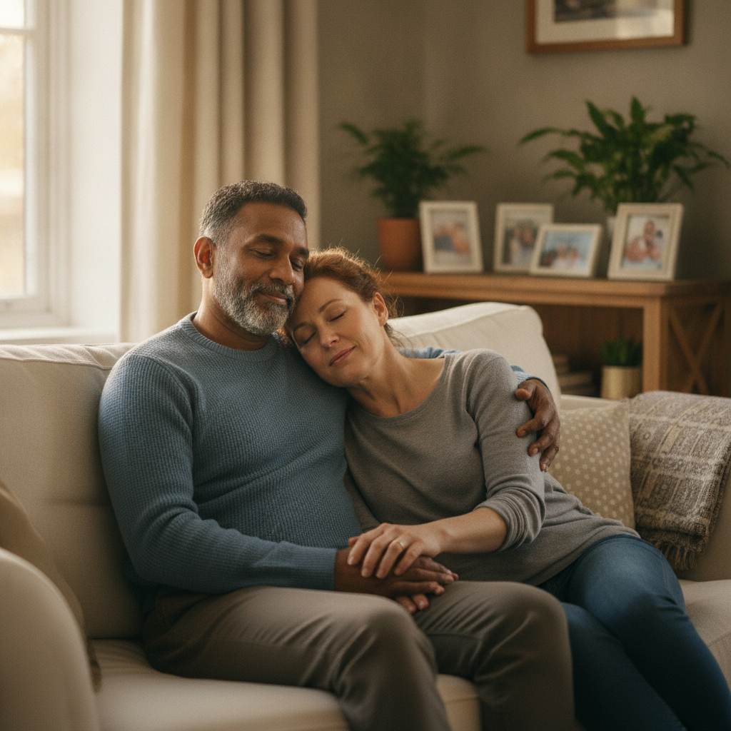 A hopeful couple who found marriage counselling worked for them